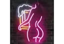 Laybasic Beer Neon Schild 6 Helligkeitseinstellungen USB Batterie 27,5x40cm Bild 2