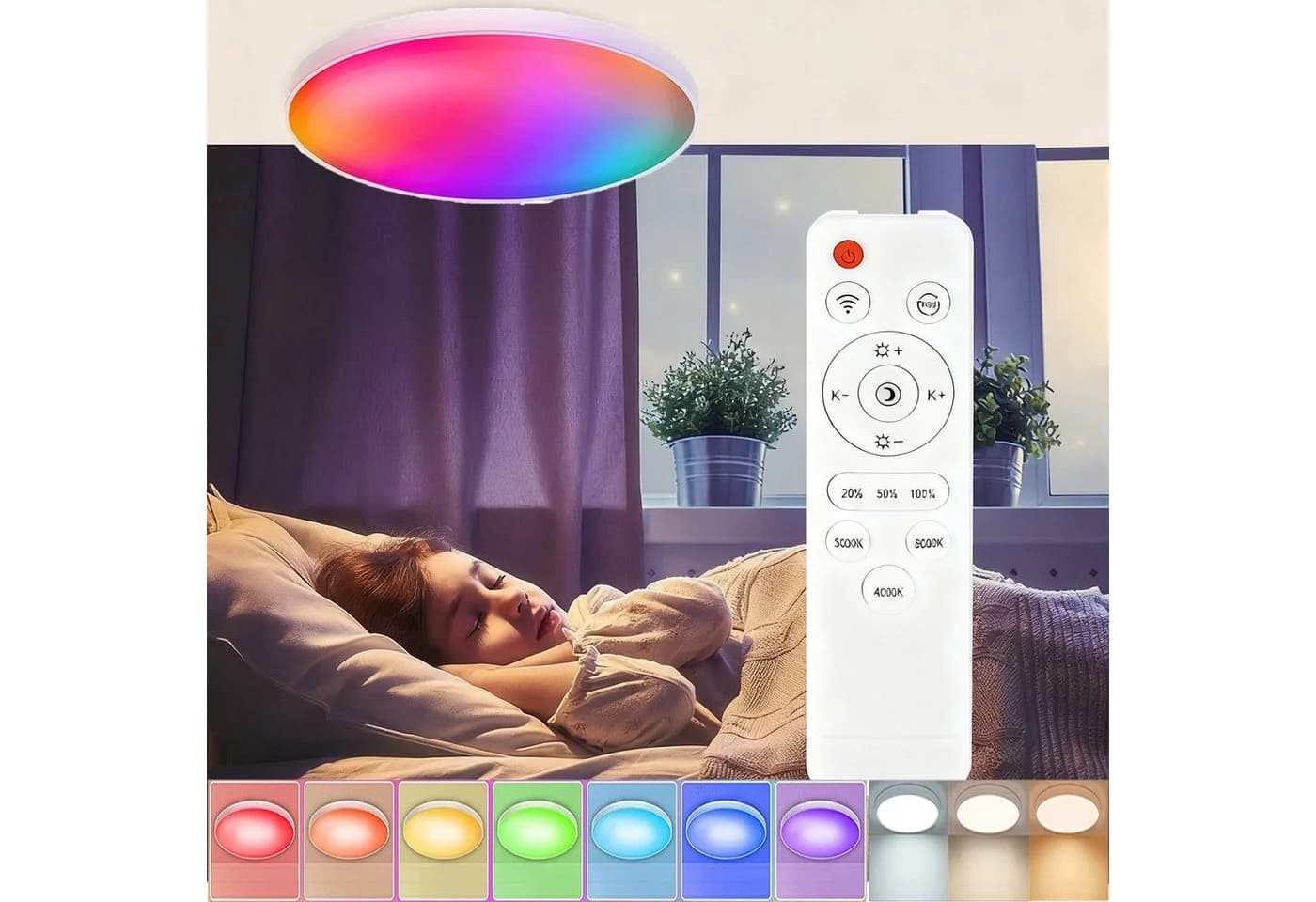 MUPOO LED Deckenleuchte Smart RGB WiFi Bluetooth - Bild 2