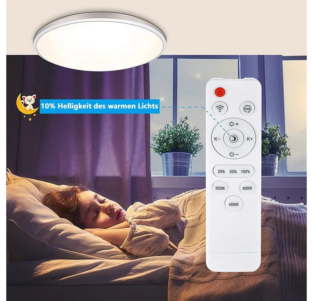 MUPOO LED Deckenleuchte Smart RGB WiFi Bluetooth - Bild 3