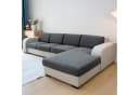 Qelus Jacquard Sofahusse Grau Rutschfest Stretch Kissenbezug Bild 3