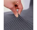 Qelus Stuhlbezug Jacquard Stretch Dunkelgrau Armlehnenlos Bild 3