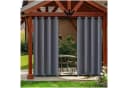Qelus Vorhang Outdoor Wetterfest 2er Set Dunkelgrau Bild 2