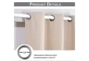 BTTO V&G Türvorhang Thermo Blickdicht Ösen Beige Bild 4