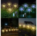 MUPOO LED Solarleuchte 4 Pack LED Dekolicht 480 LEDs Warmweiß/Multicolor Bild 1