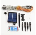 MUPOO LED Solarleuchte 4 Pack LED Dekolicht 480 LEDs Warmweiß/Multicolor Bild 4