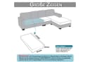 BTTO Sofahusse Stretch Rutschfest Braun Tartan Bild 1