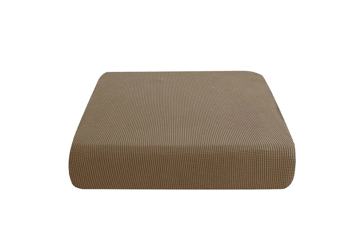 BTTO Sofahusse Stretch Rutschfest Braun Tartan - Bild 2