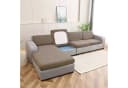BTTO Sofahusse Stretch Rutschfest Braun Tartan Bild 3