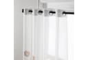 Qelus Vorhang 2er Set Beige Transparent mit Ösen Bild 3