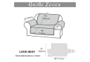 BTTO Sofabezug Wasserdicht Rutschfest Gesteppt Polyester Bild 1