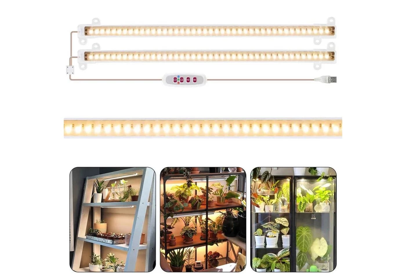 Qualra LED Pflanzenlampe Vollspektrum mit Timer und 5 Helligkeitsstufen - Bild 2