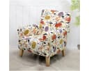 Qelus Sesselhusse Stretch Sofa Überzug Creme Waschbar Mit Armlehne Bild 2