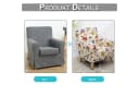 Qelus Sesselhusse Stretch Sofa Überzug Creme Waschbar Mit Armlehne Bild 4