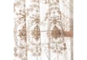 Qelus Gardine 2er Set Beige Bestickt Sheer Voile Vorhänge mit Ösen Bild 3