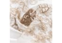 Qelus Gardine 2er Set Beige Bestickt Sheer Voile Vorhänge mit Ösen Bild 5