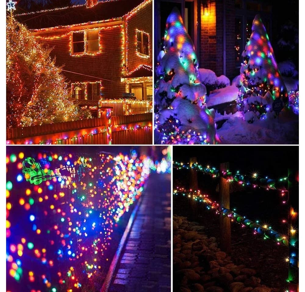 Qualra LED Lichterkette USB 50/100 LEDs Wasserdicht 5/10m mit Fernbedienung - Bild 5