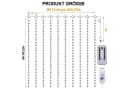 Qualra LED-Lichtervorhang 100/200/300LEDs 8 Modi USB mit Fernbedienung Bild 5