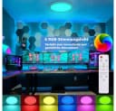 Qualra Deckenleuchte 3000-6000K RGB LED Deckenleuchte mit Fernbedienung 24W Bild 4