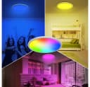 Qualra Deckenleuchte 3000-6000K RGB LED Deckenleuchte mit Fernbedienung 24W Bild 5