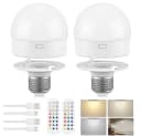 Jibenhome LED Nachtlampe Dimmbar mit Fernbedienung, RGB & Timer, USB-C Aufladbar Bild 2