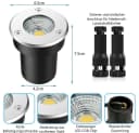 Jibenhome LED Gartenstrahler Bodenstrahler Außen Wasserdicht 4 Stück Bild 4