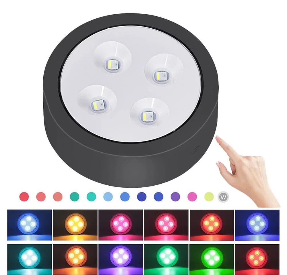 Jibenhome LED Unterbauleuchte RGB Schwarz/Weiß mit Fernbedienung - Bild 2