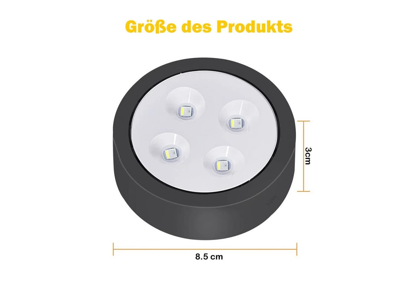 Jibenhome LED Unterbauleuchte RGB Schwarz/Weiß mit Fernbedienung - Bild 3