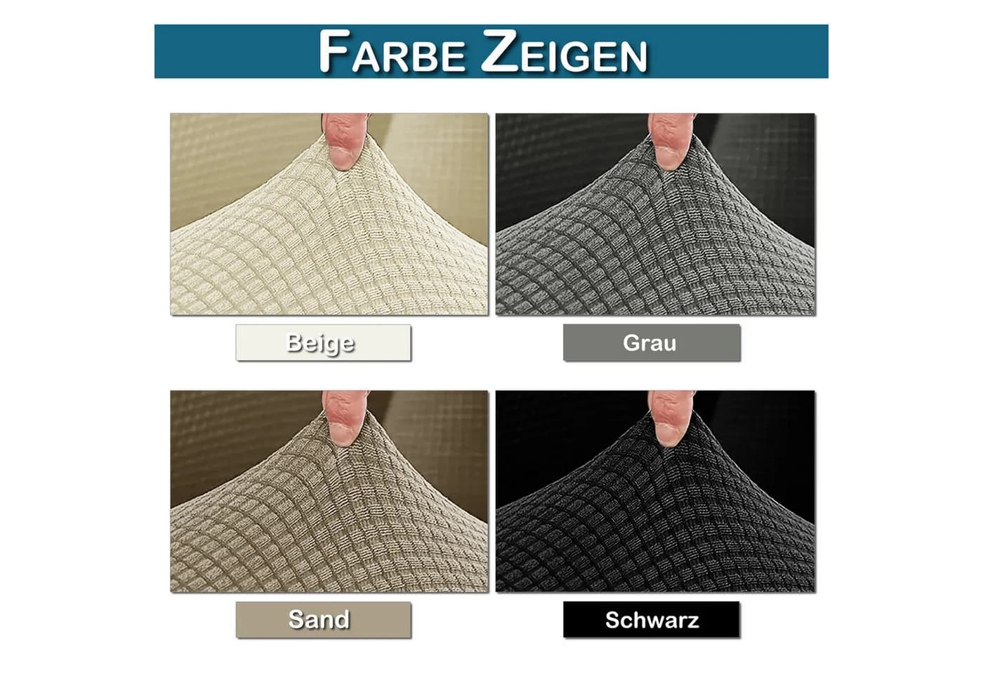 Jibenhome Wasserdichter Stretch Sofabezug für 1/2/3 Sitzer