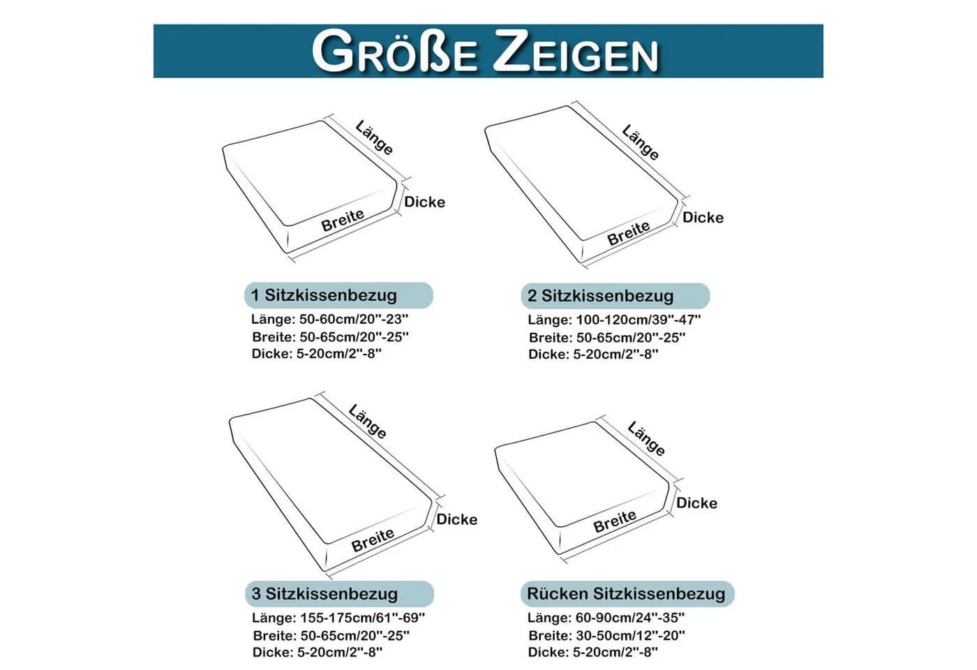 Jibenhome Wasserdichter Stretch Sofabezug für 1/2/3 Sitzer - Bild 3