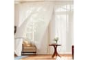 Qelus Gardine Fenster Vorhang Transparent Pompom Vorhänge Wohnzimmer Modern Bild 2