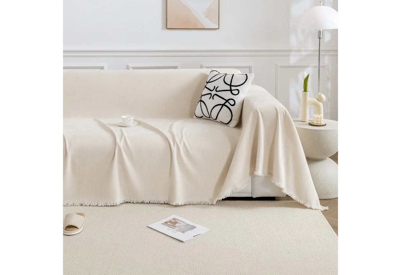 Qelus Chenille Sofaüberwurf Schont Ihr Sofa - Bild 3