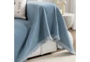 Qelus Chenille Sofaüberwurf Blau - Polyestermischung Bild 3