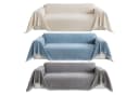 Qelus Chenille Sofaüberwurf Blau - Polyestermischung Bild 5