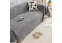 Qelus Chenille Sofaüberwurf Grau Polyestermischung Bild 5