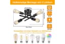 Lapamax LED Deckenleuchte Sputnik Schwarz E27 Kronleuchter Bild 1