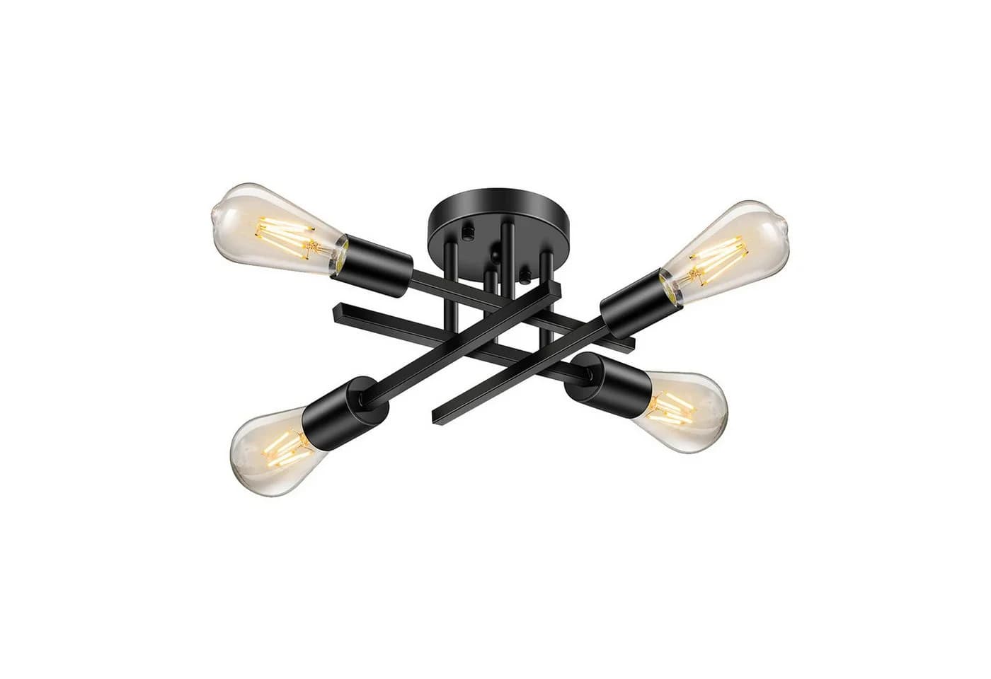 Lapamax LED Deckenleuchte Sputnik Schwarz E27 Kronleuchter - Bild 2