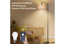 Lapamax LED Stehlampe Dimmbar Schwarz Rattan Leinen Bild 5