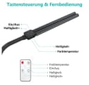 Lapamax LED Schreibtischlampe Dimmbar Doppelkopf Klemmbar Schwarz Bild 4