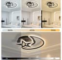 LMaxhome LED Deckenleuchte Dimmbar Schwarz mit Fernbedienung Bild 1