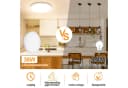 LMaxhome LED Deckenleuchte 37cm Rund Ultra Dünn 36W Warmweiß 4300lm Bild 1