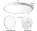 LMaxhome LED Deckenleuchte Dimmbar Ultra Dünn 3 Farbtemperaturen Bild 1