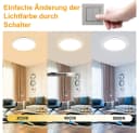 LMaxhome LED Deckenleuchte Dimmbar Ultra Dünn 3 Farbtemperaturen Bild 3