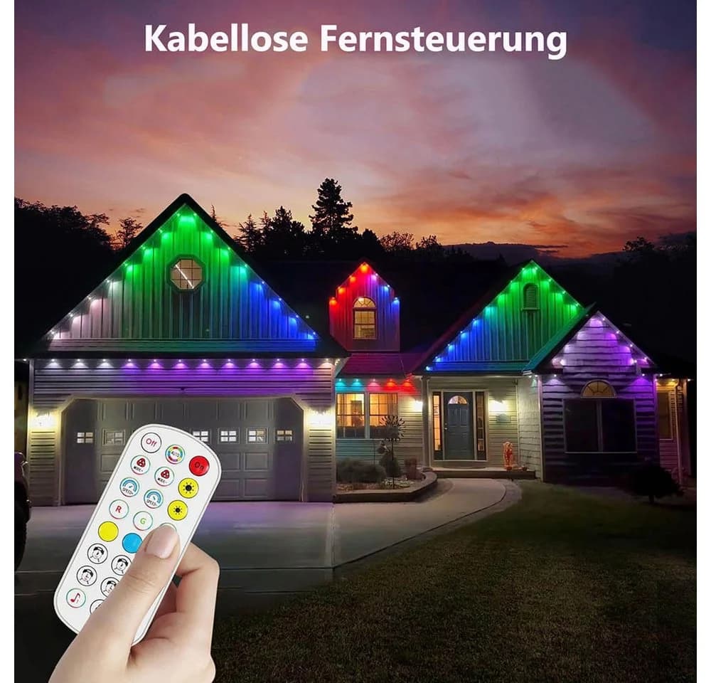 LMaxhome LED Stripe 15/30M RGB Außenbeleuchtung Smart Lichterkette - Bild 3