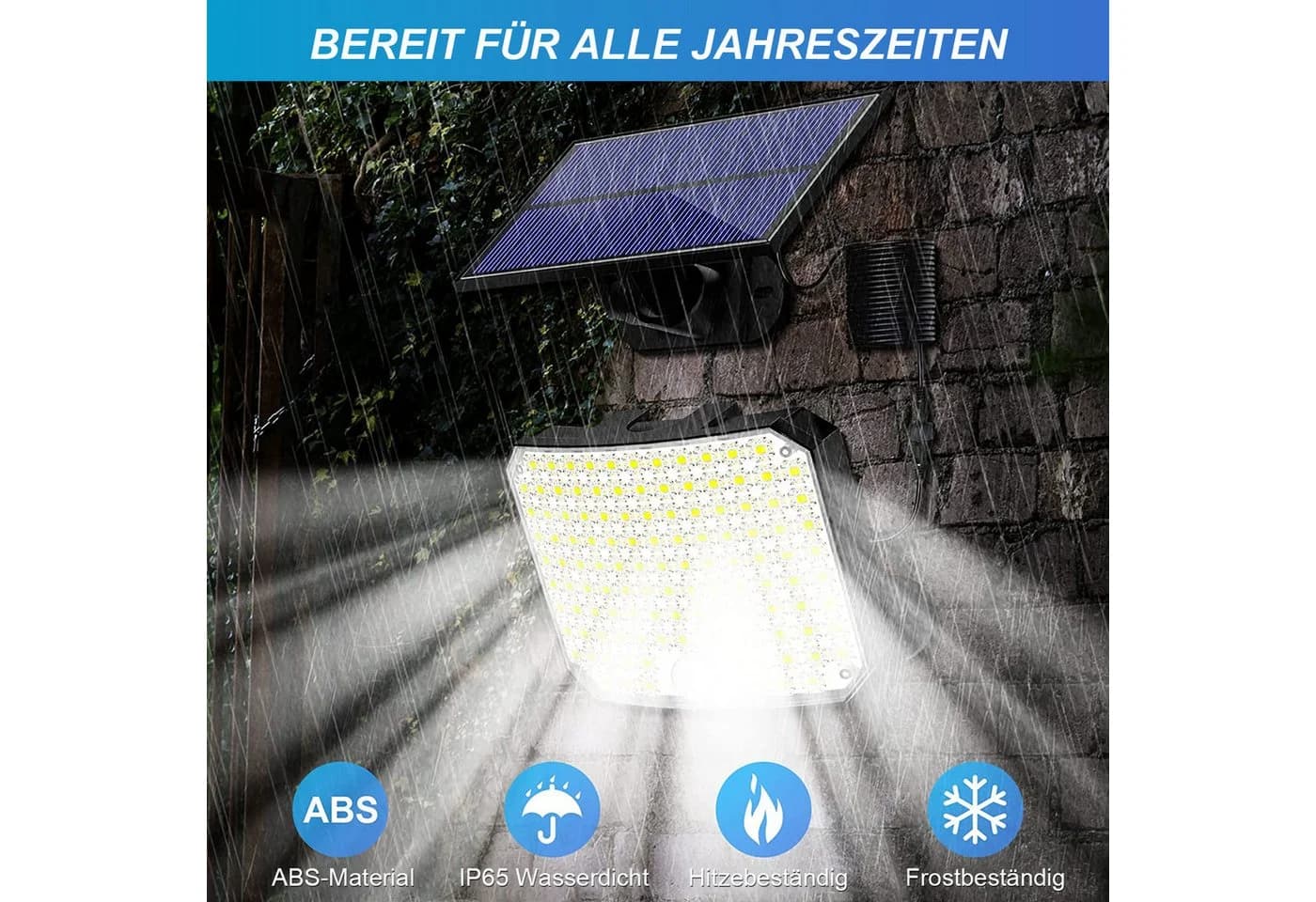 LMaxhome LED Solarleuchte mit Bewegungsmelder & Fernbedienung - Bild 5
