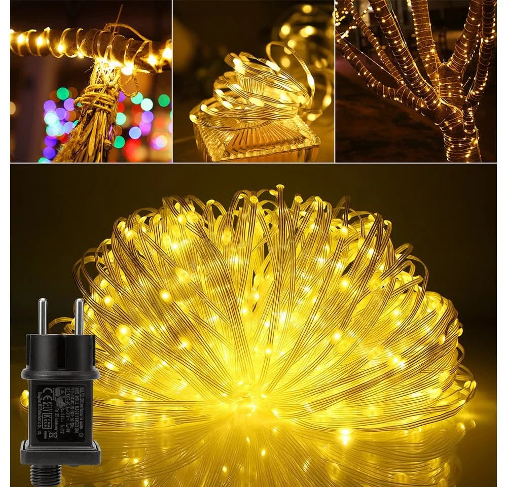LMaxhome LED-Lichterkette 10-100M 800LEDs 8 Modi Wasserdicht - Bild 2