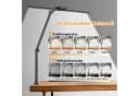 LMaxhome Schreibtischlampe 24W LED Dimmbar Doppelkopf Schwarz Bild 4