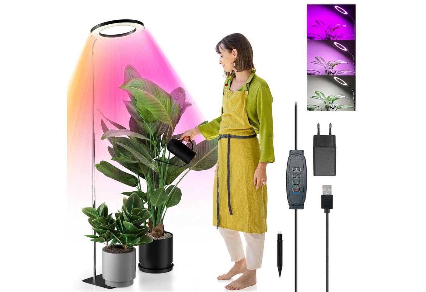 LMaxhome Pflanzenlampe LED Vollspektrum 72 LEDs Dimmbar Timer - Bild 2