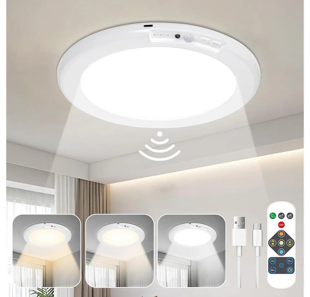 LMaxhome LED Deckenleuchte Ultraflach Dimmbar mit Bewegungsmelder - Bild 2