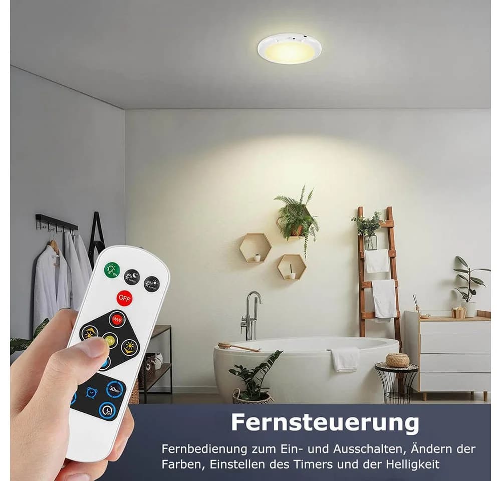 LMaxhome LED Deckenleuchte Ultraflach Dimmbar mit Bewegungsmelder - Bild 3