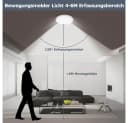 LMaxhome LED Deckenleuchte Ultraflach Dimmbar mit Bewegungsmelder Bild 4
